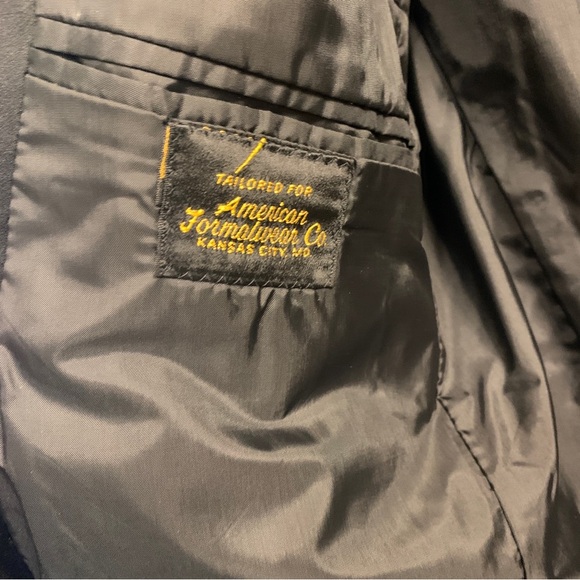 Vintage 80s-90s Mens Pierre Cardin Satin Lapel Tuxedo Formal Jacket 41L USA MADE - Picture 9 of 9